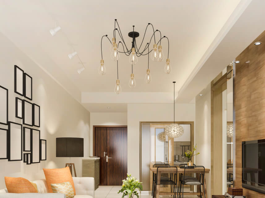 happy client with modern interior design in Surat